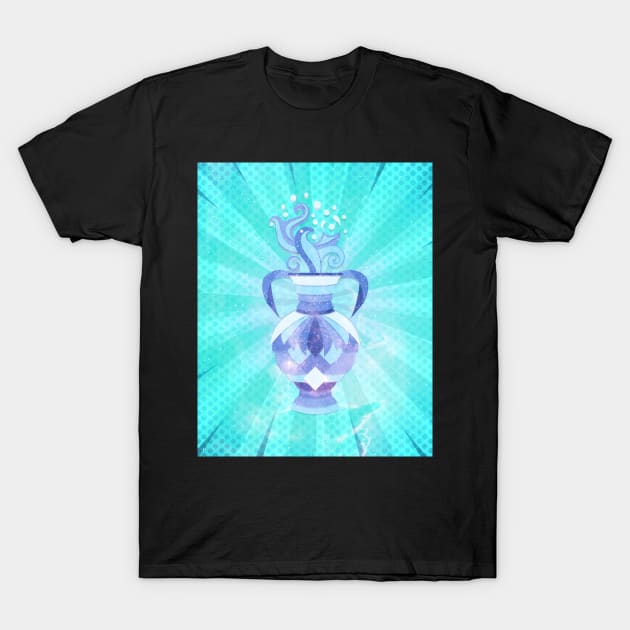 Aquarius Astrological Sign T-Shirt by Gemini DayDreamer